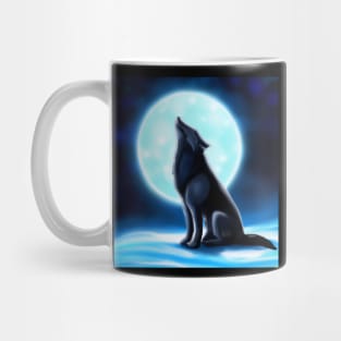 Wolf moon Mug